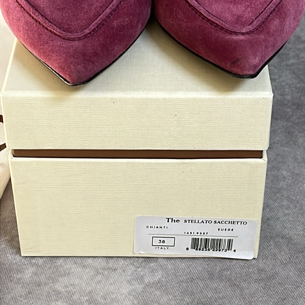 M.Gemi The Stellato Sacchetto -Suede Leather Flats in Chianti - Size 7.5 US - Picture 10 of 11
